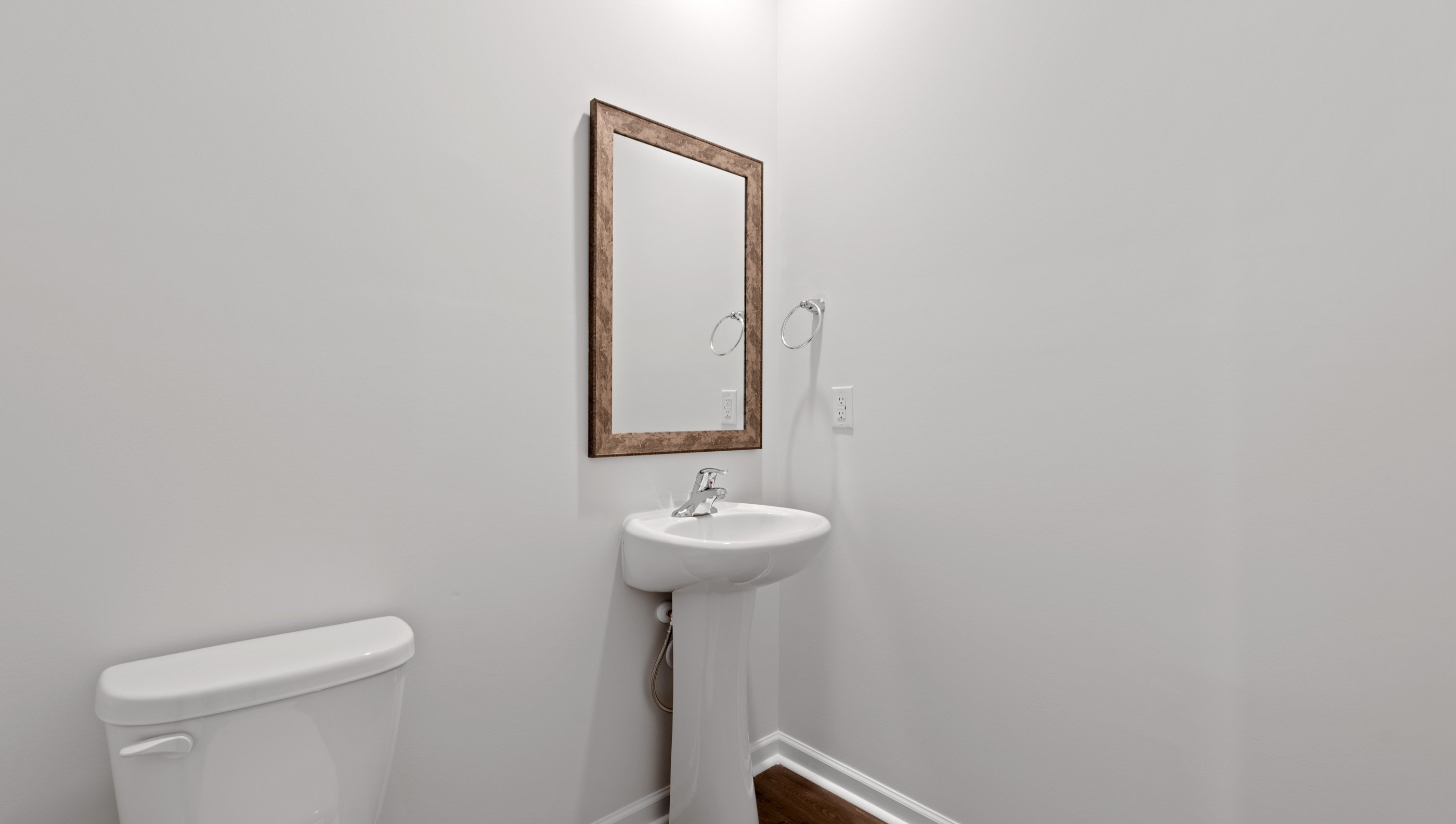 Half bath on the main level.