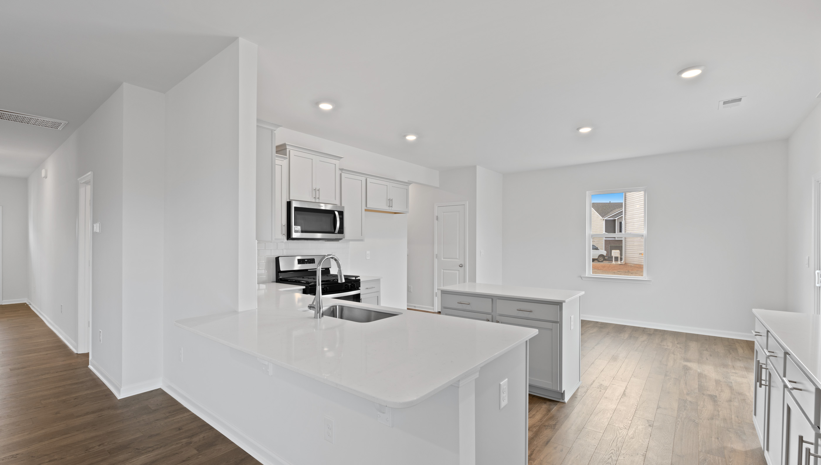 View of kitchen and breakfast area.