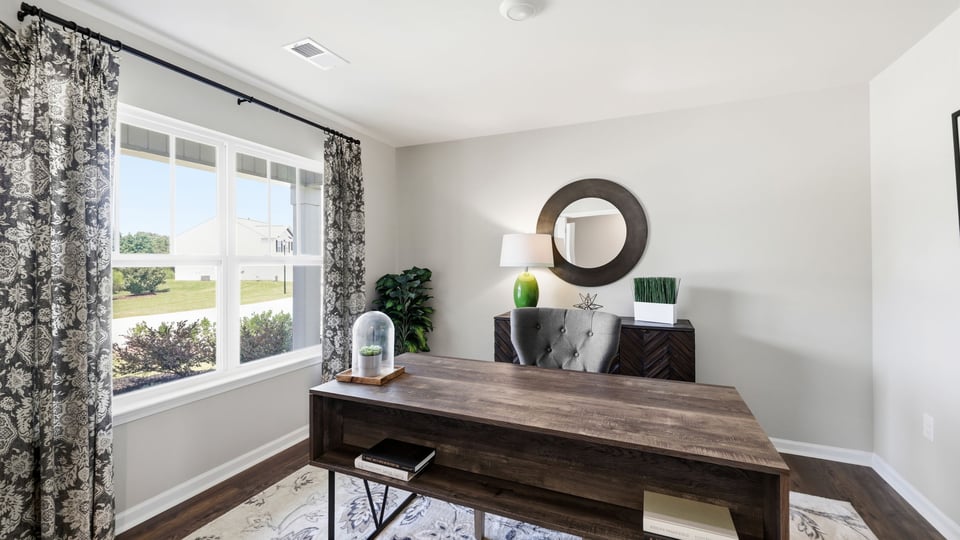 Flex room with windows.