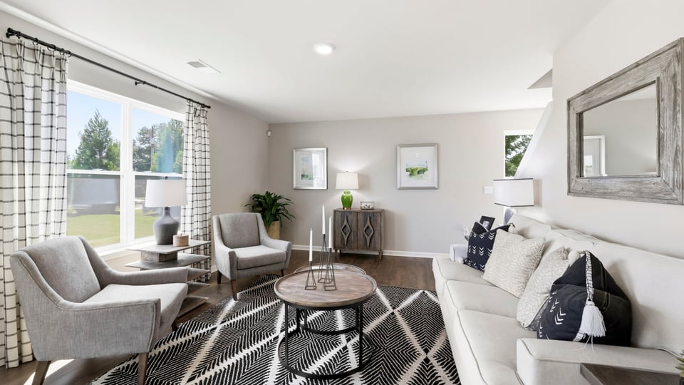 Living room with windows.