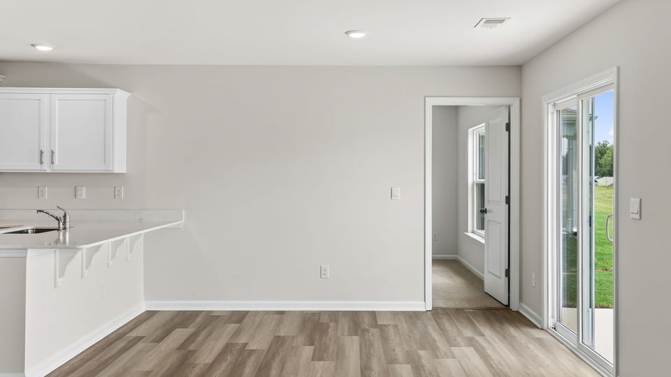 Dining area and door to the patio.