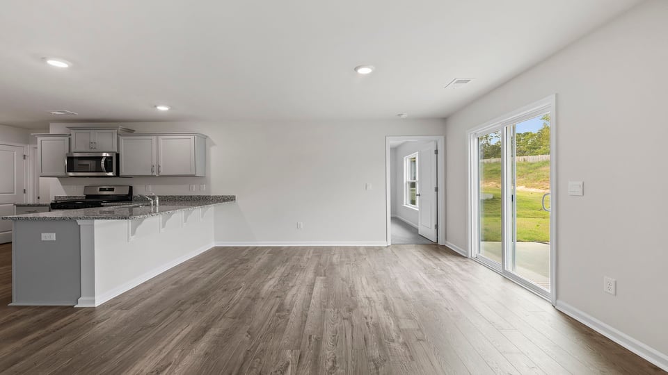 Great room with windows.