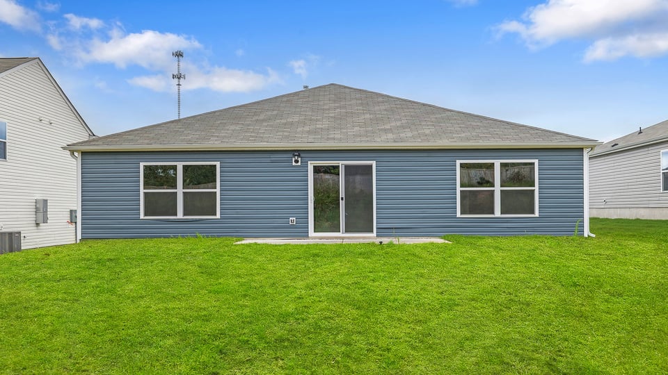 Exterior rear of home.