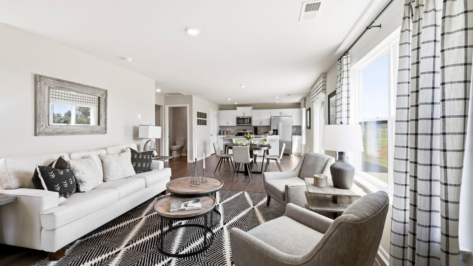 Living room with windows.
