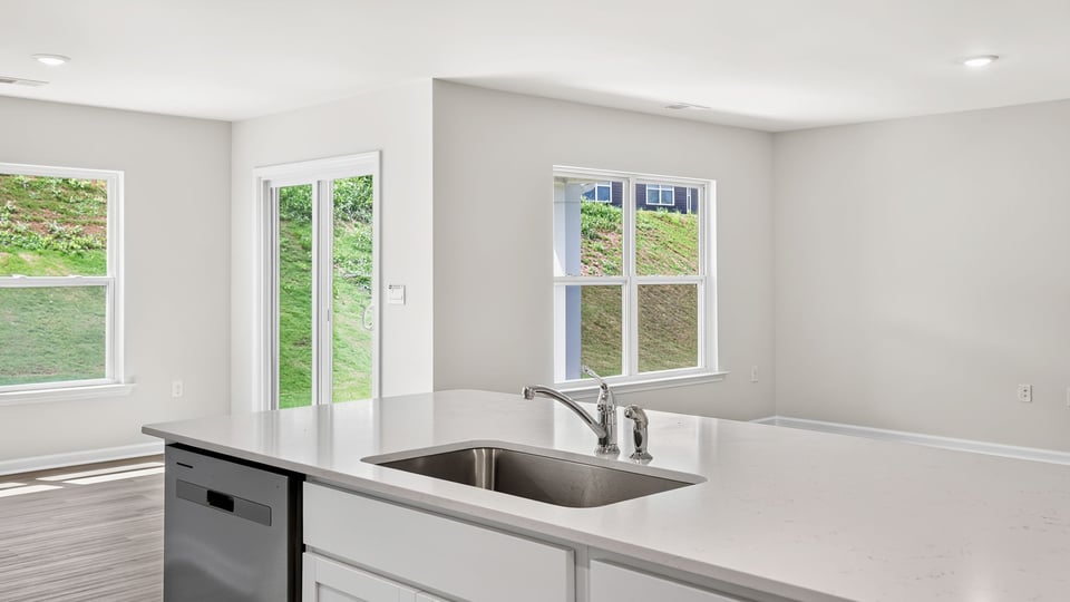 Kitchen with island.