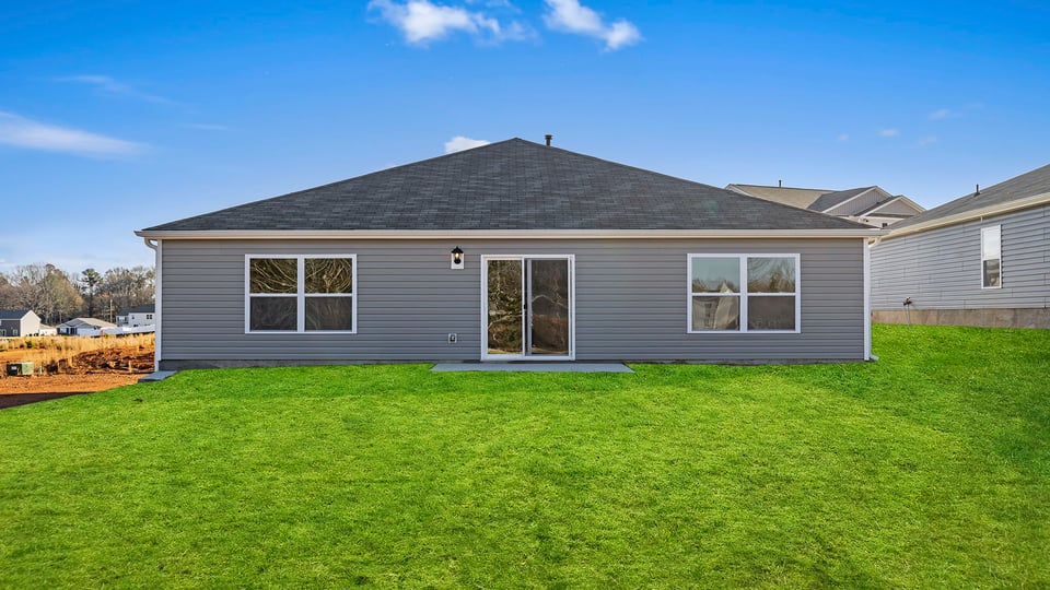 Exterior rear of home.