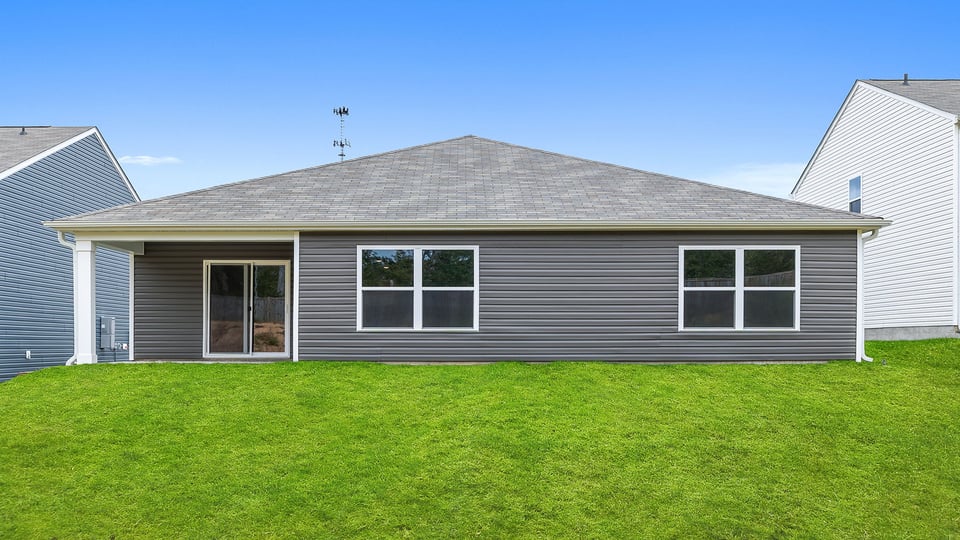 Exterior rear of home.