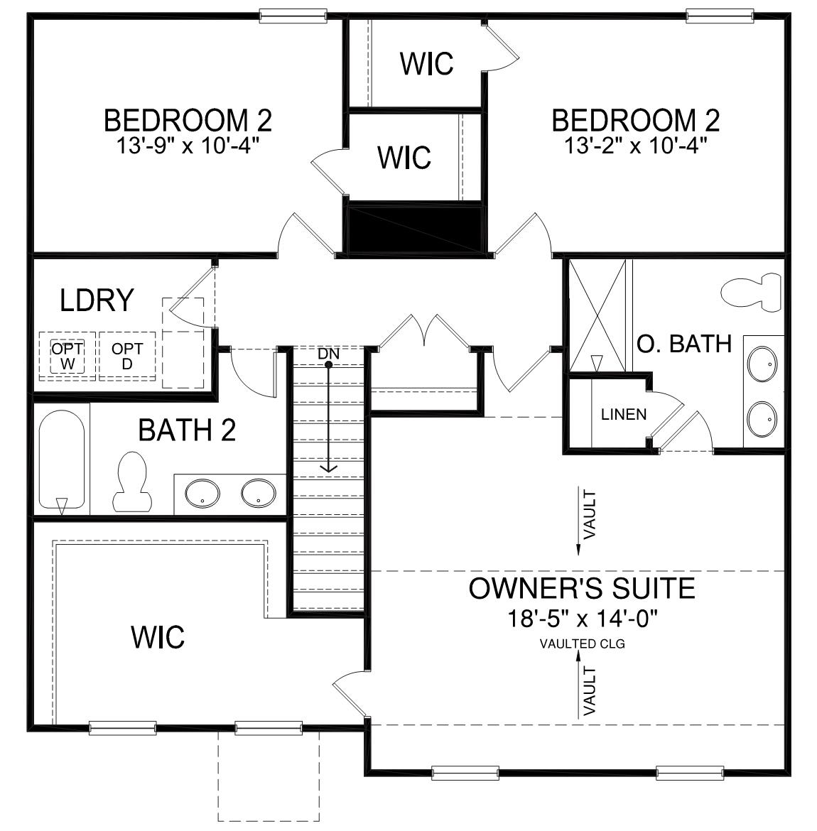 Second floor floorplan of shane.