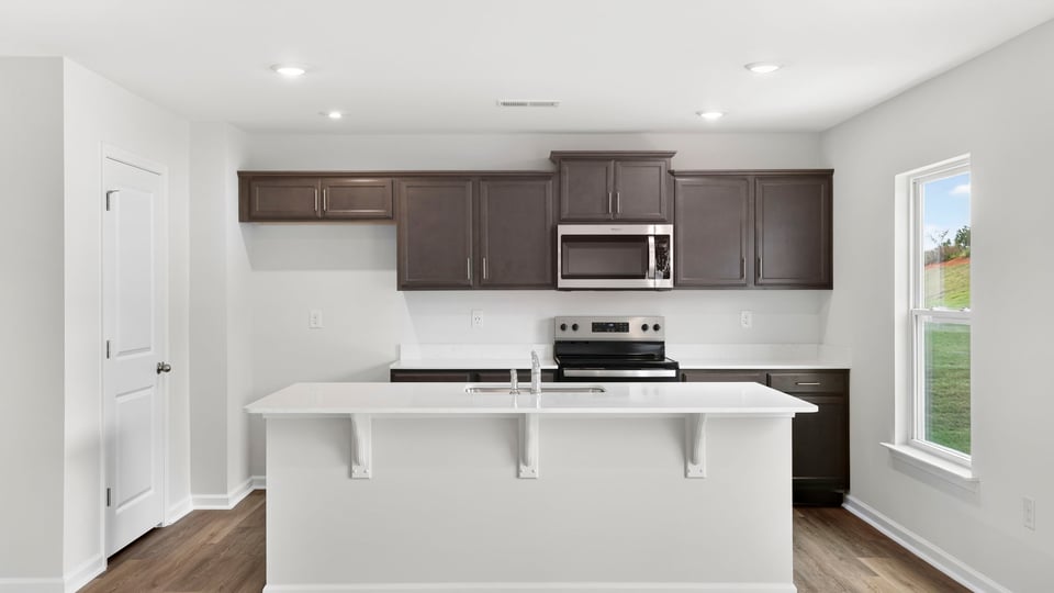 Kitchen with island.