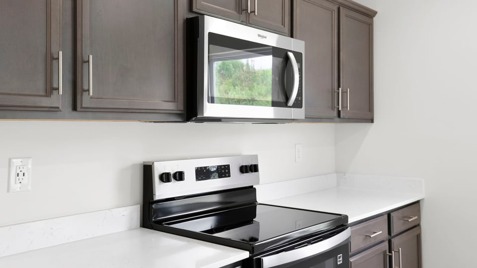 Kitchen with island.