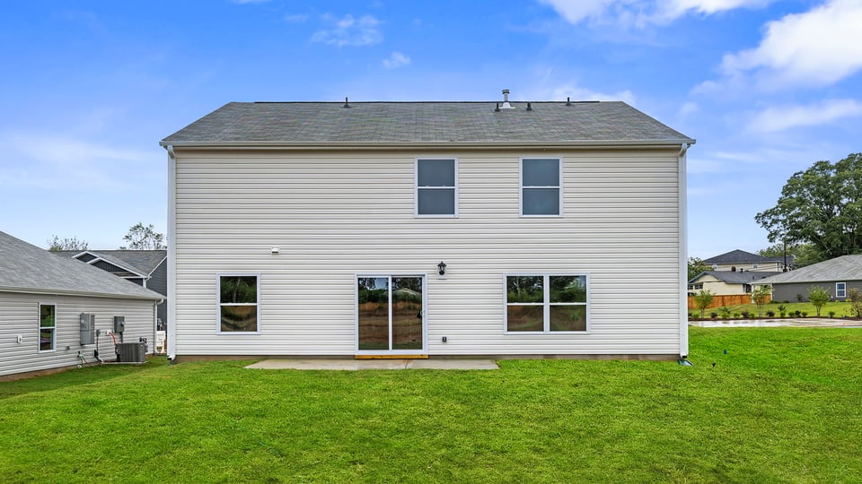 Exterior rear of home.