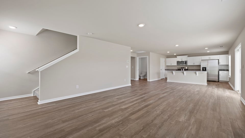 Great room with windows.