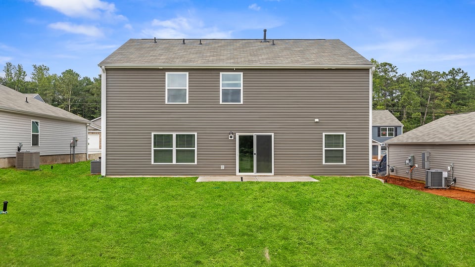 Exterior rear of home.