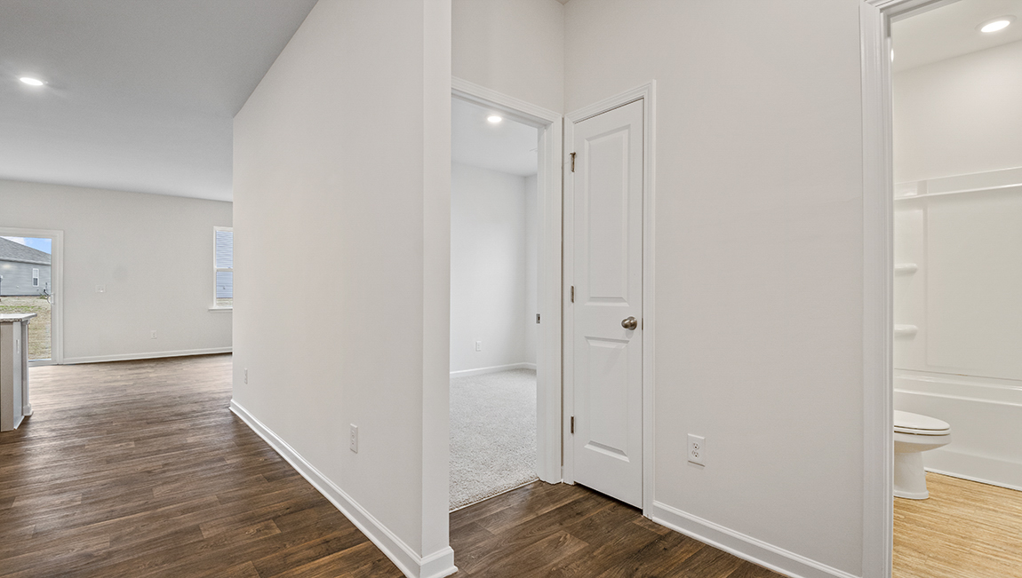 Foyer to living room.
