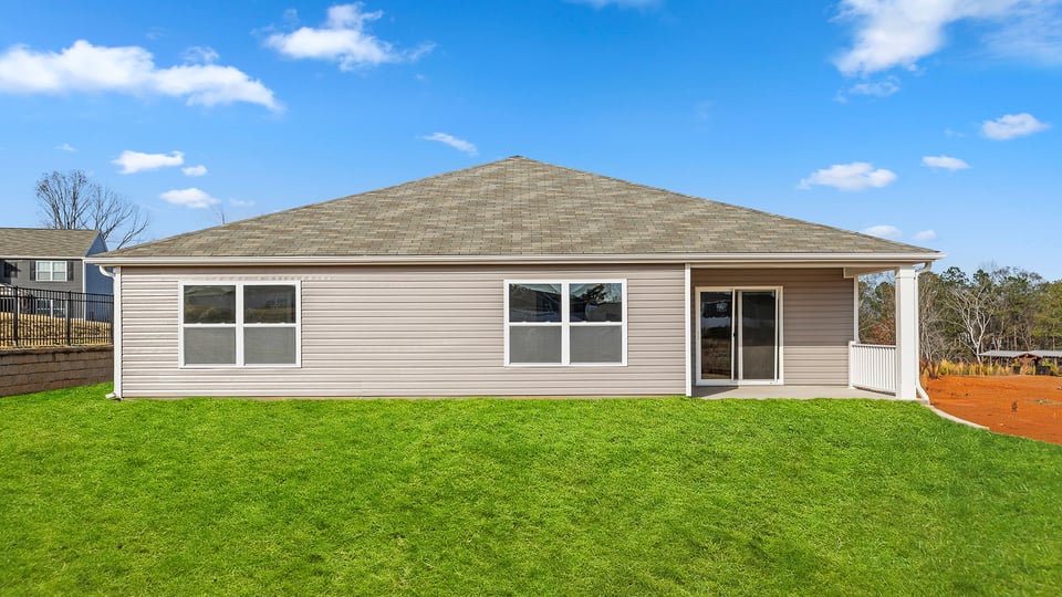 Exterior rear of home.