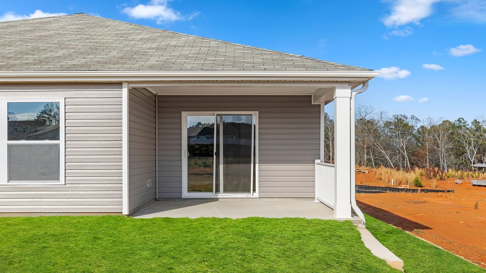 Exterior rear of home.