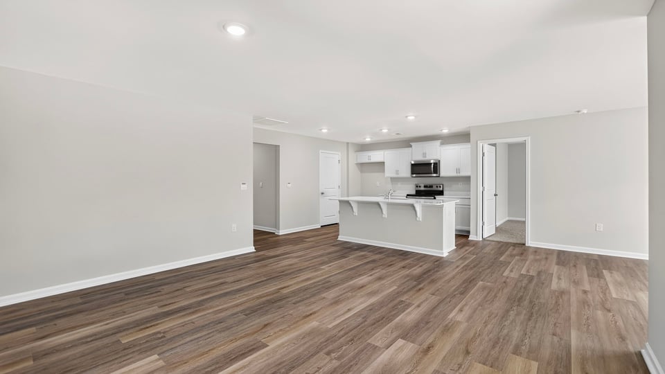Kitchen with island.