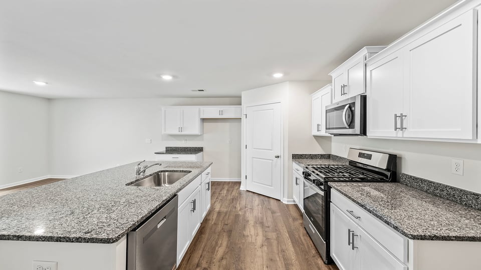 Kitchen with island.