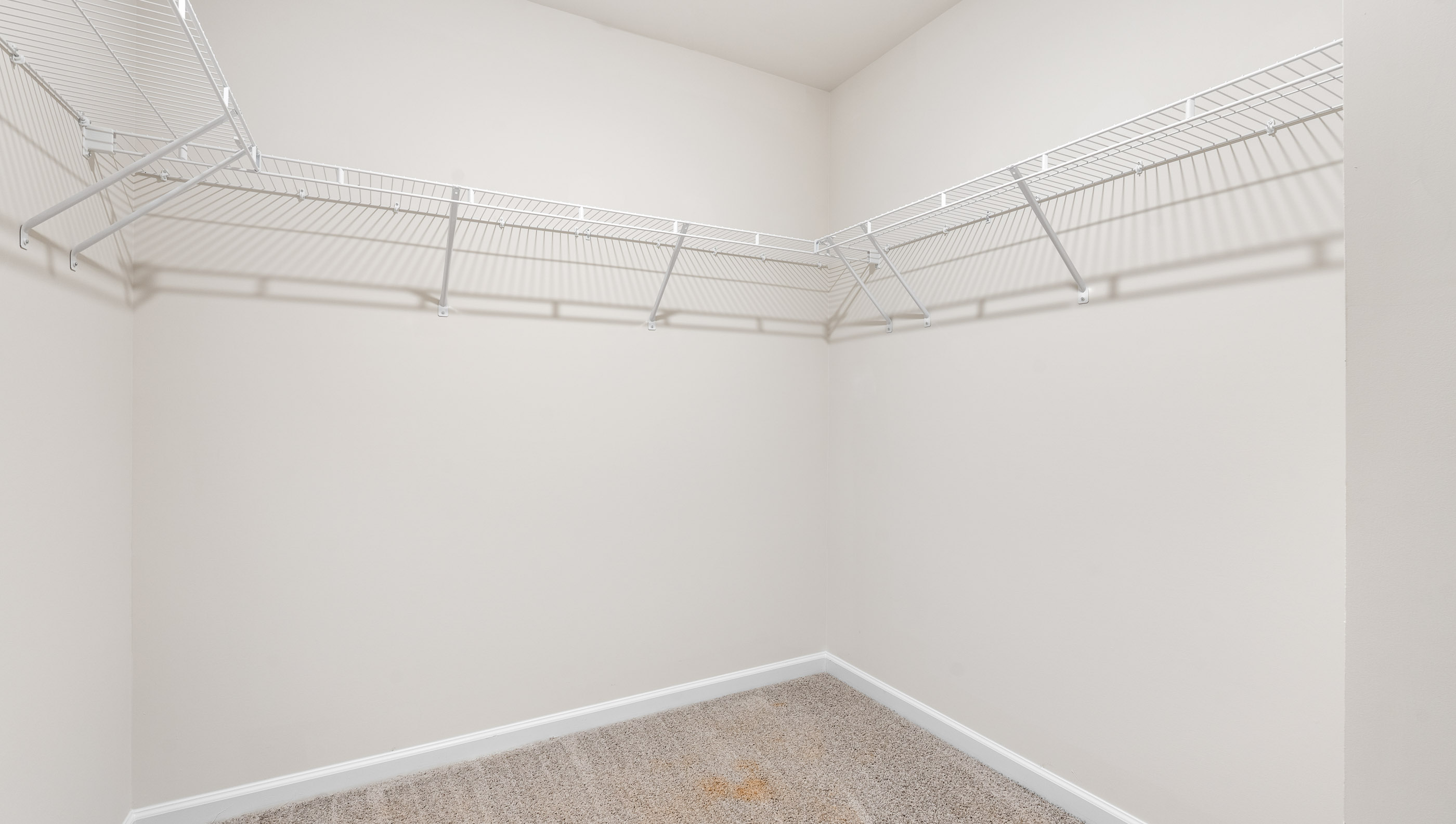 Walk in closet area.