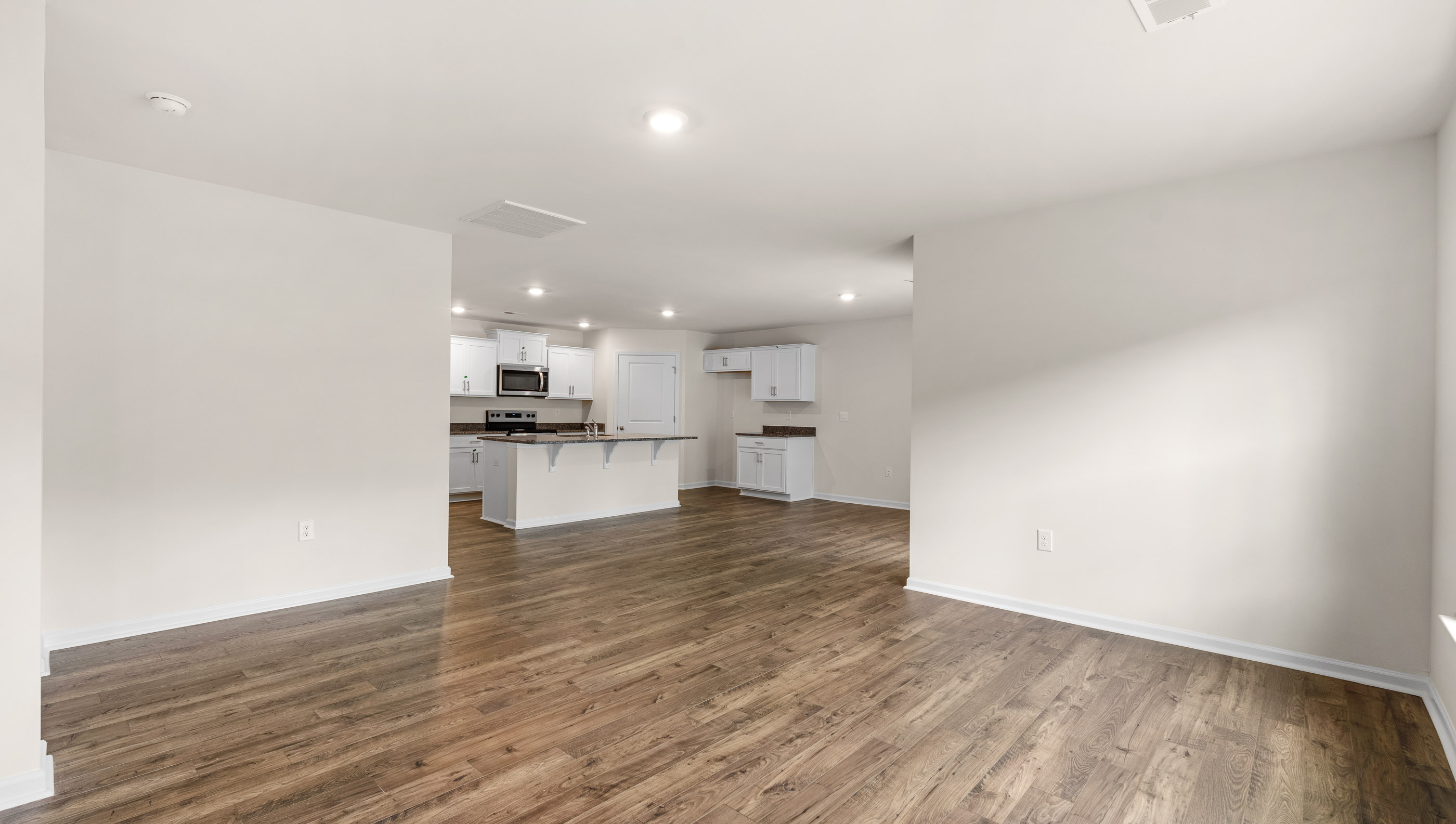 Living room area with window.