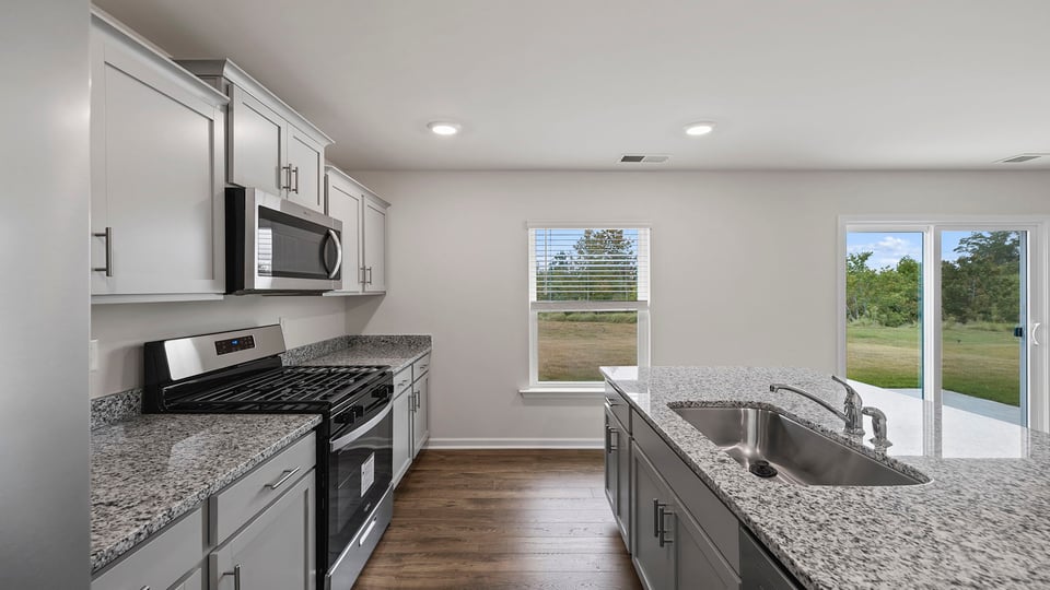 Kitchen with island.