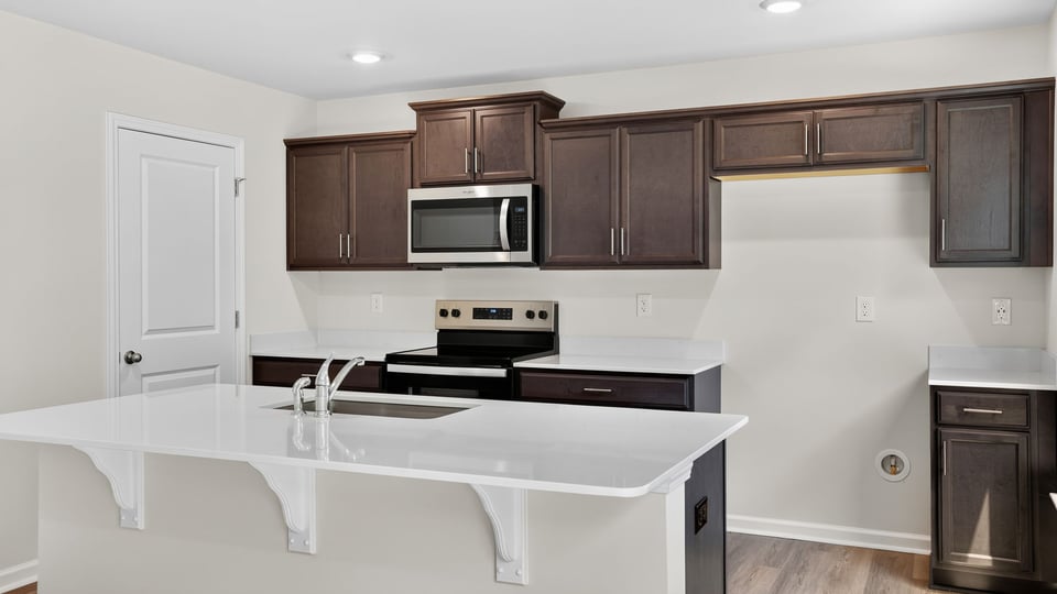 Kitchen with island.