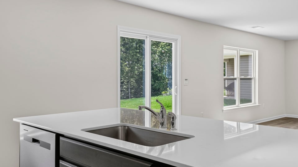 Kitchen with island.