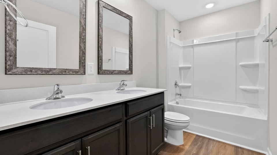 Bathroom with tub.