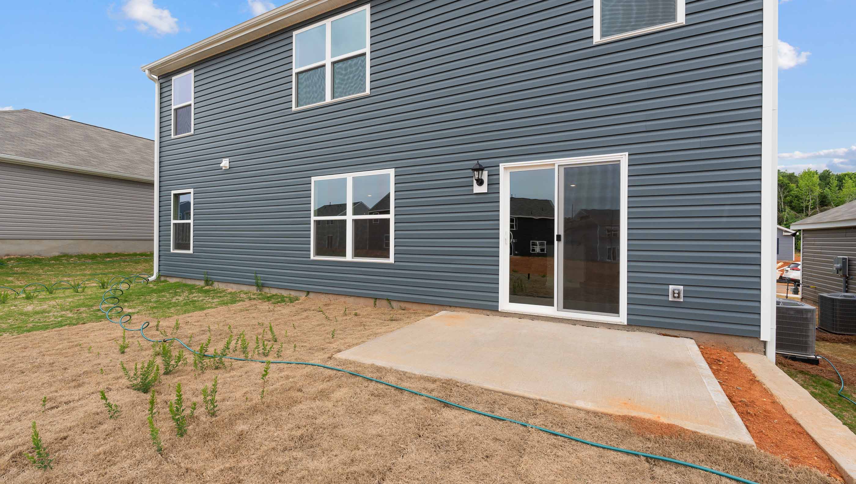 Exterior rear of home.