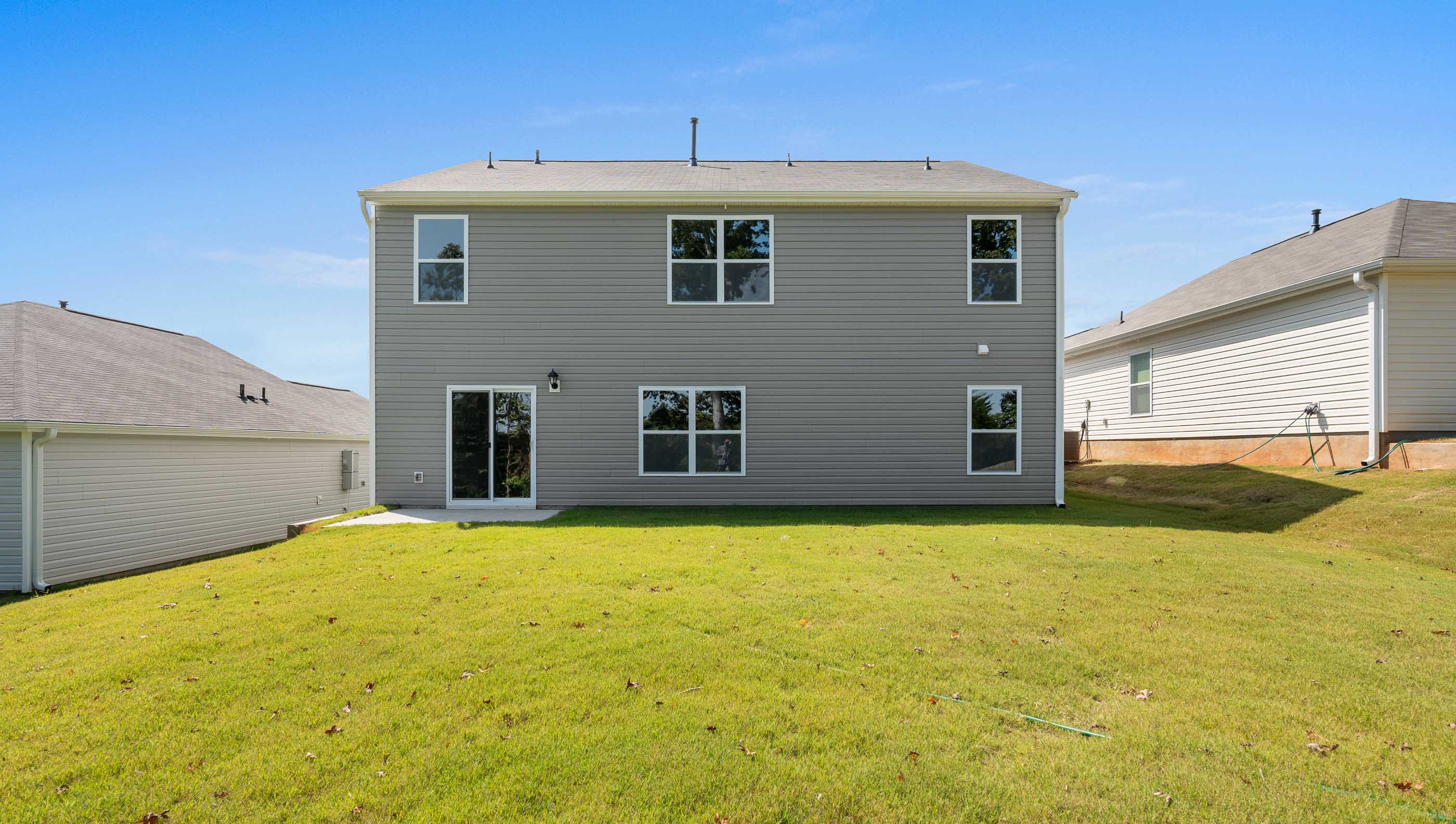 Exterior rear of home.