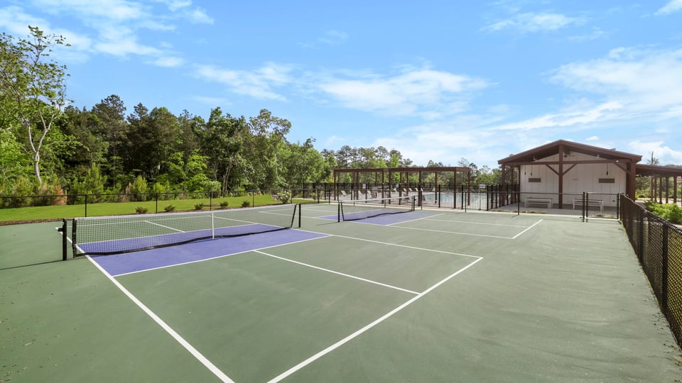 Pickleball courts.