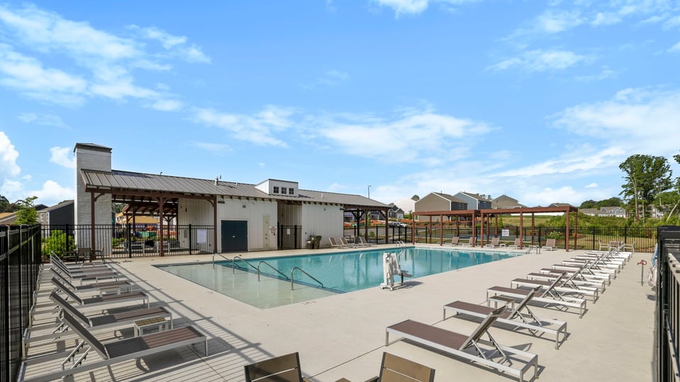 Pool with cabana.