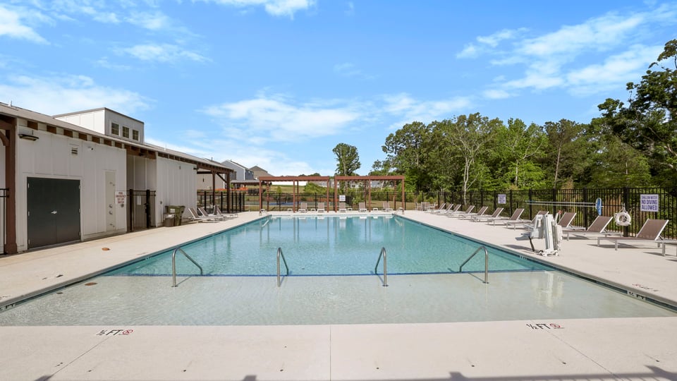 Pool with cabana.