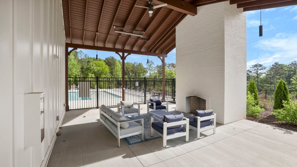 Pool with cabana.