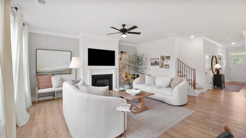 Living room with windows.