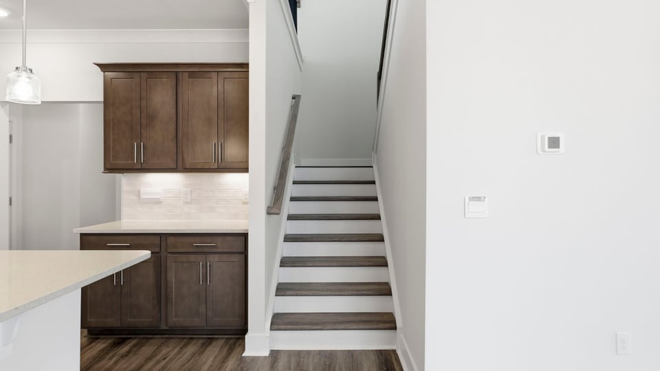 Stairs to second level.