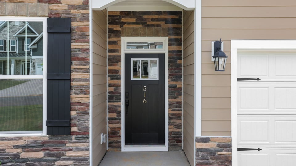 View of front door.
