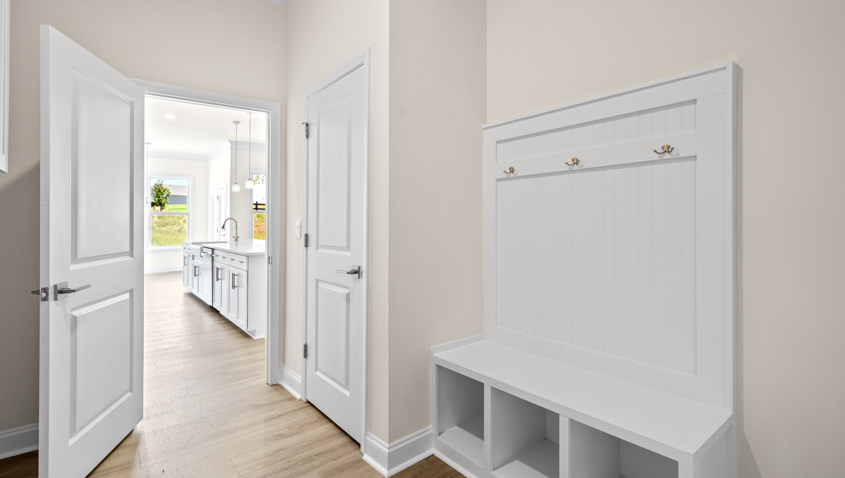 Mud room area.