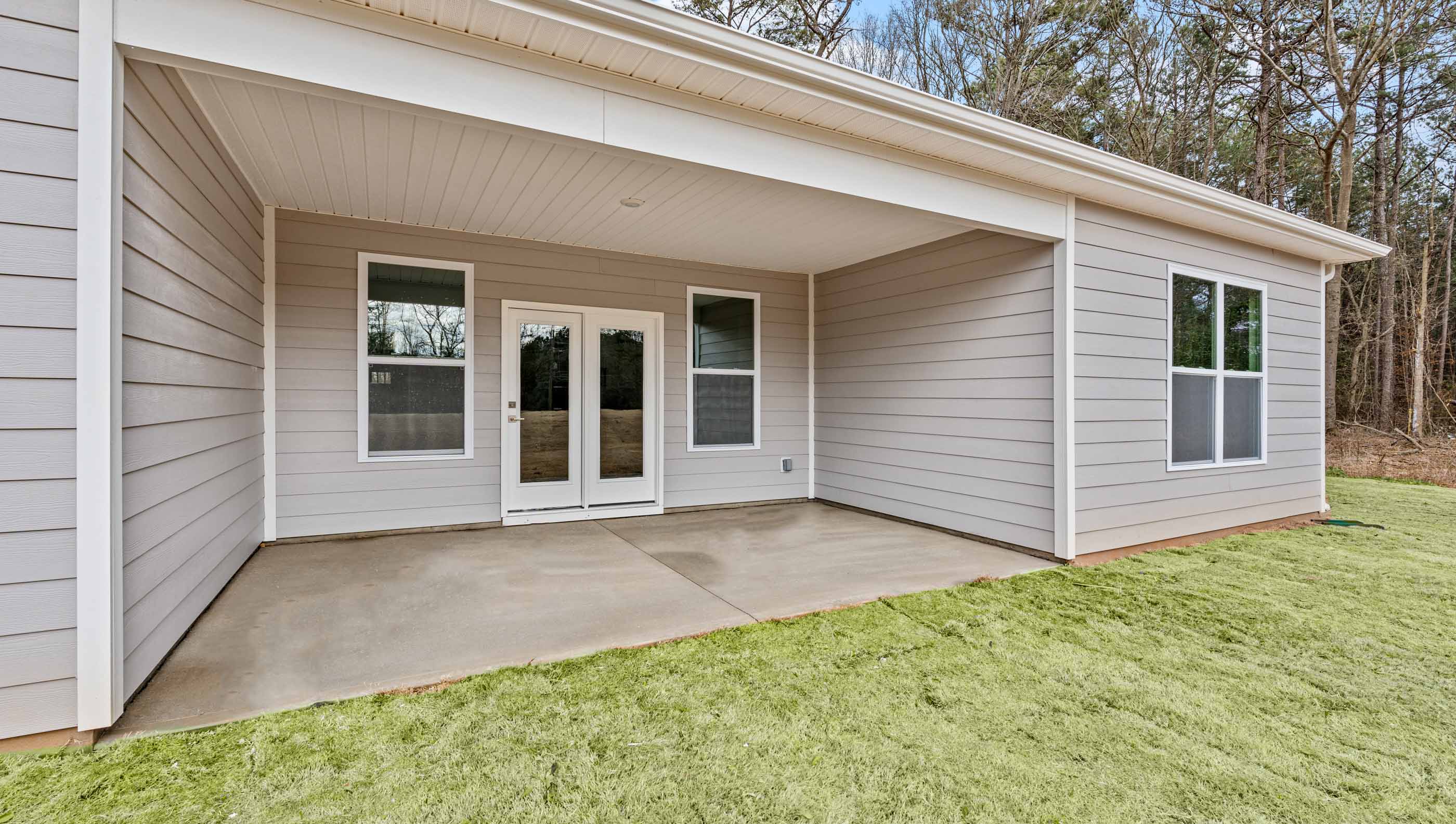 Exterior rear of home.