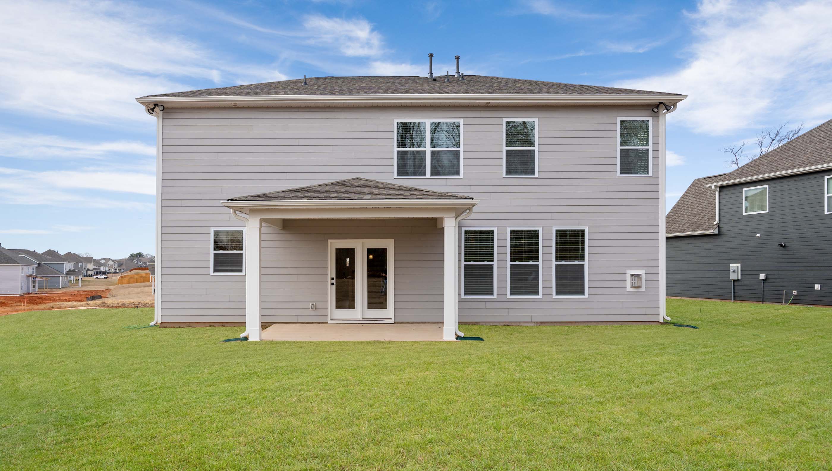 Exterior rear of home.
