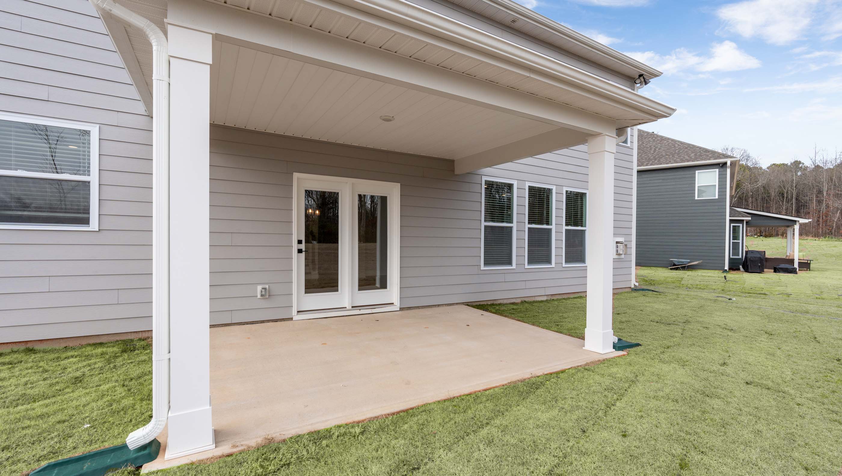 Large patio of home.