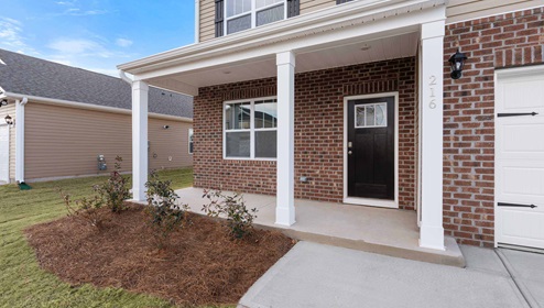 Front exterior of Hayden with 2 car garage.