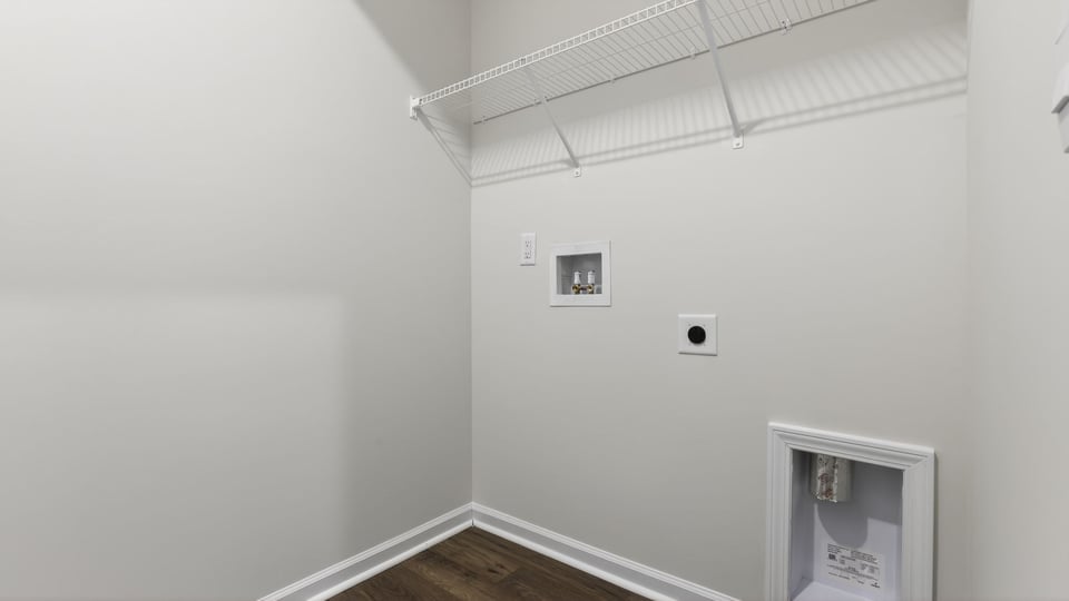 Walk in laundry room.