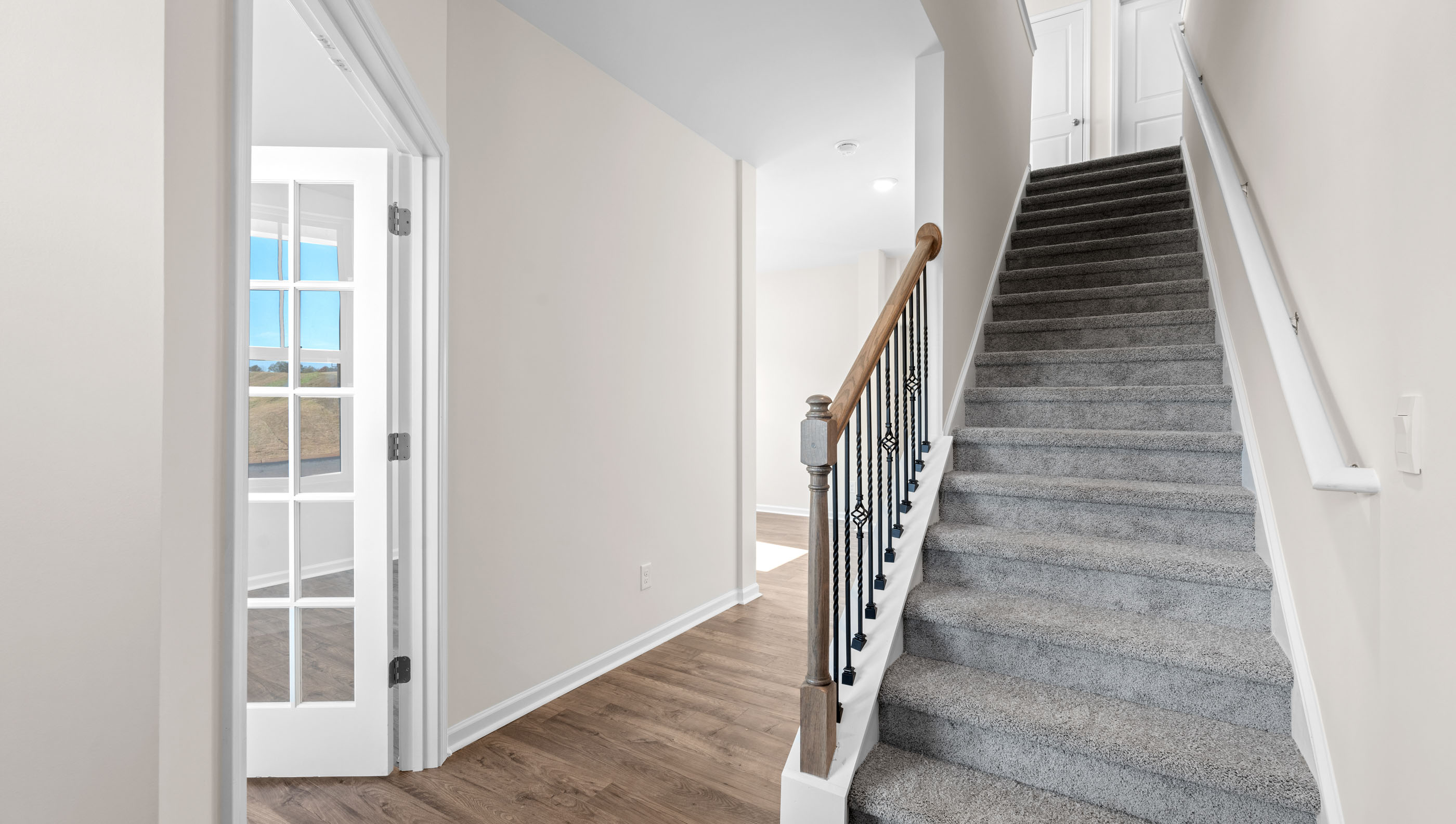Foyer to living room.