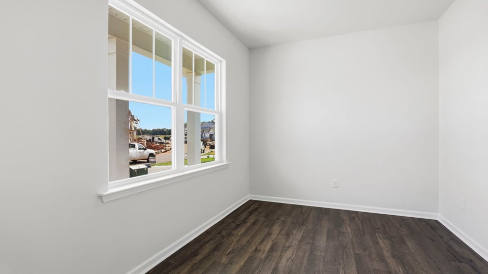 Flex room with french doors