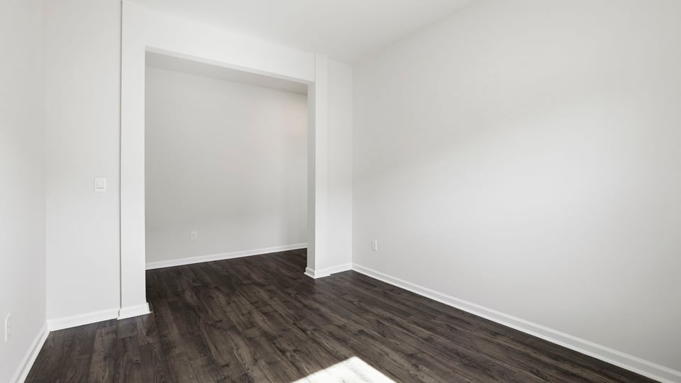 Dining room area with window.