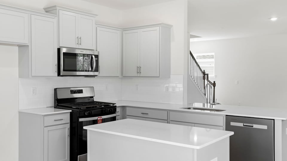Kitchen with island.