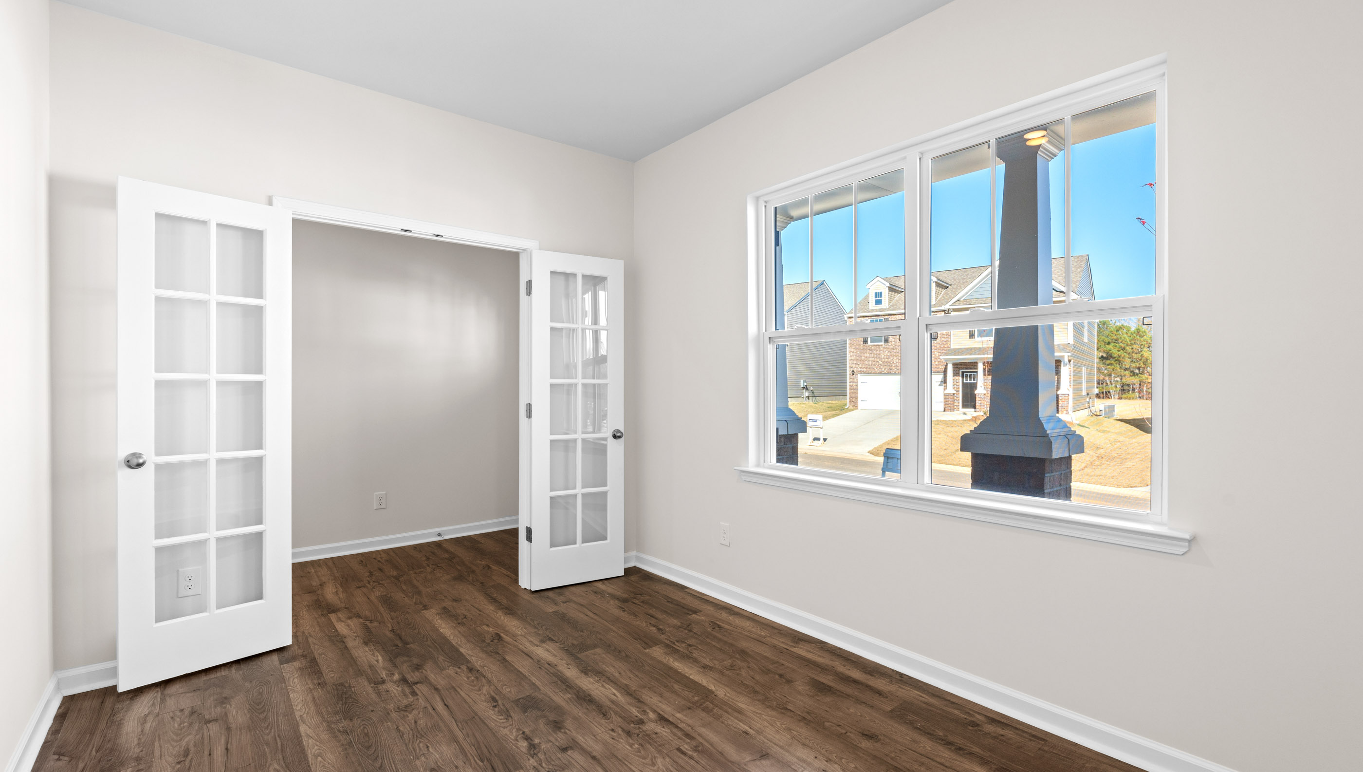 Office with windows.