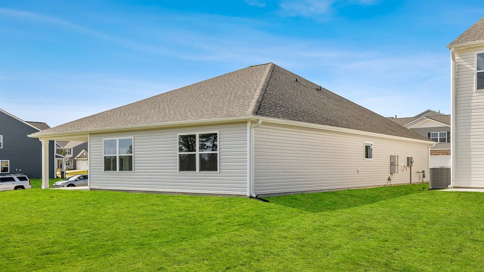 Exterior rear of home.