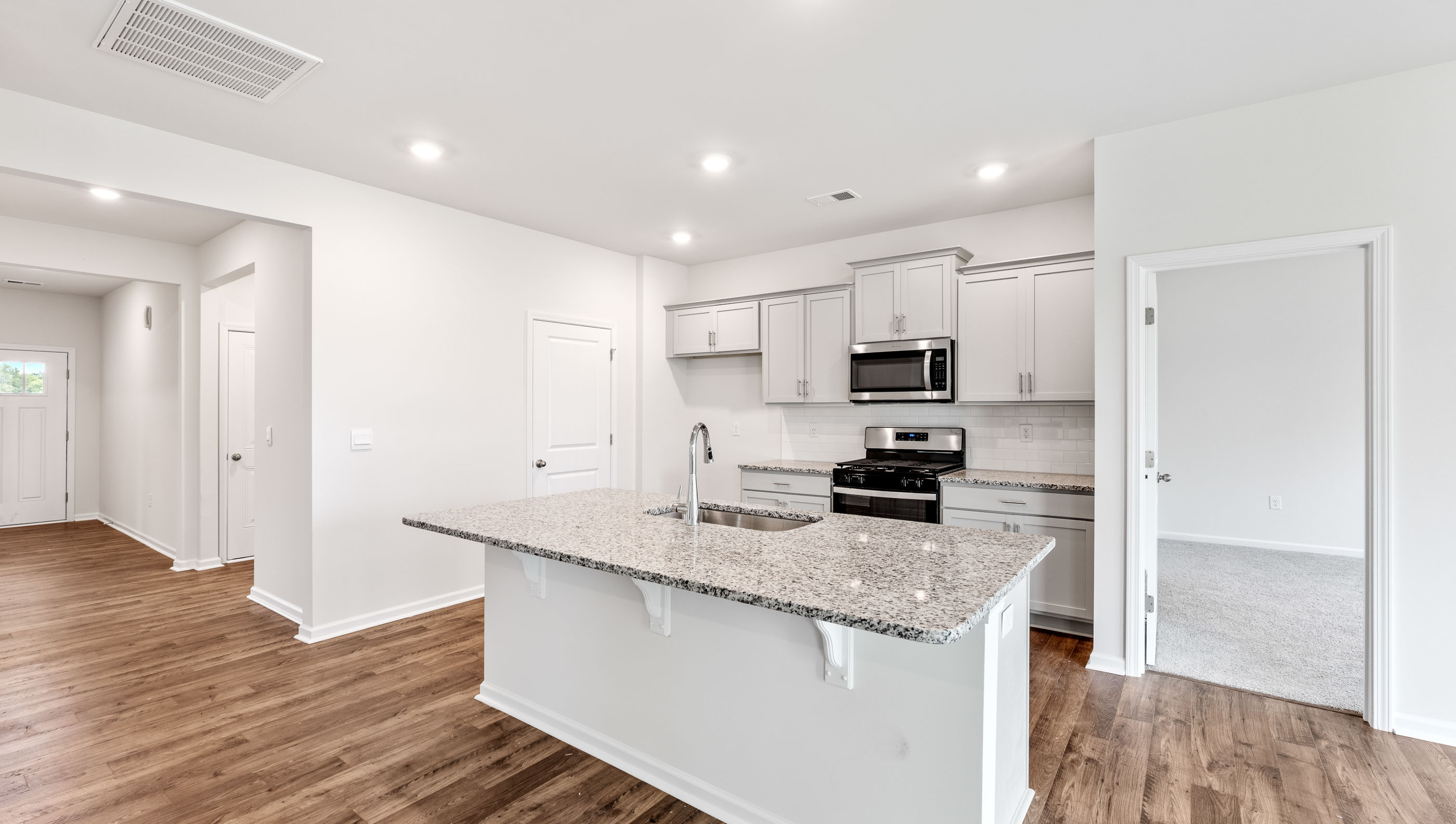 Kitchen with quartz countertops